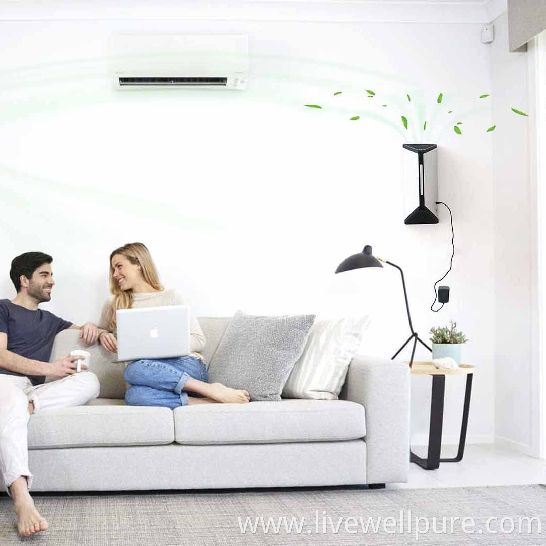 Ecohero Indoor Air Sanitizer With Uv C Light Hepa Filtration 220v1